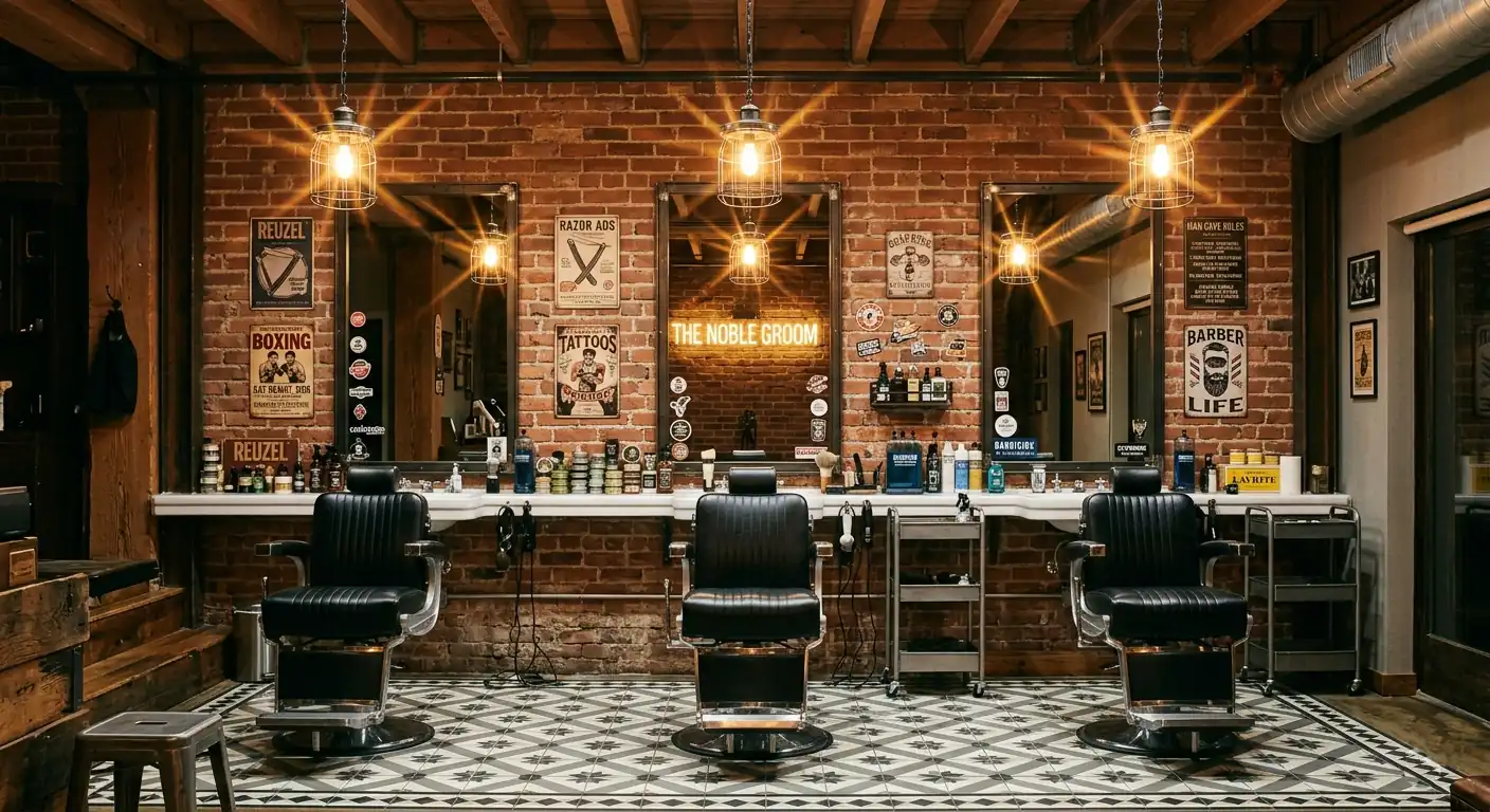 Barbershop interior